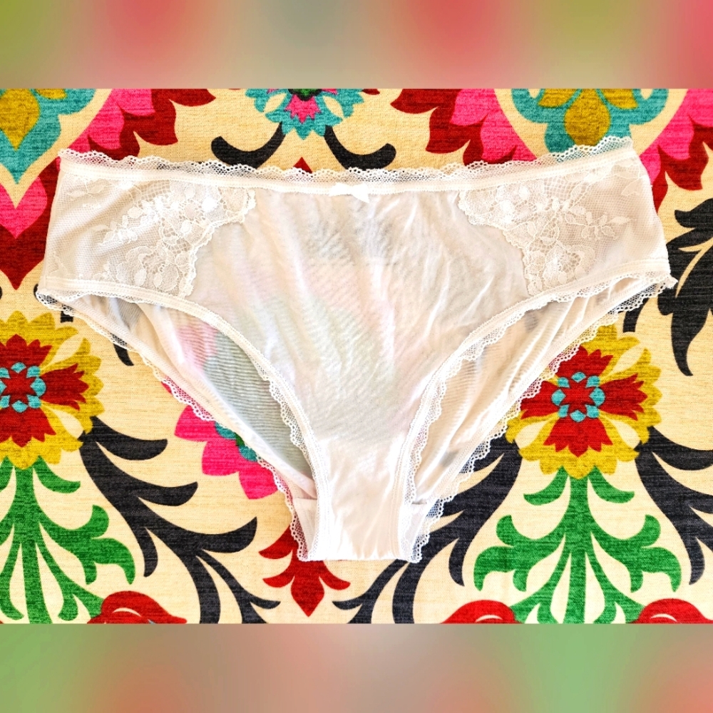 VTG Victoria's Secret Lace Trimmed Panty